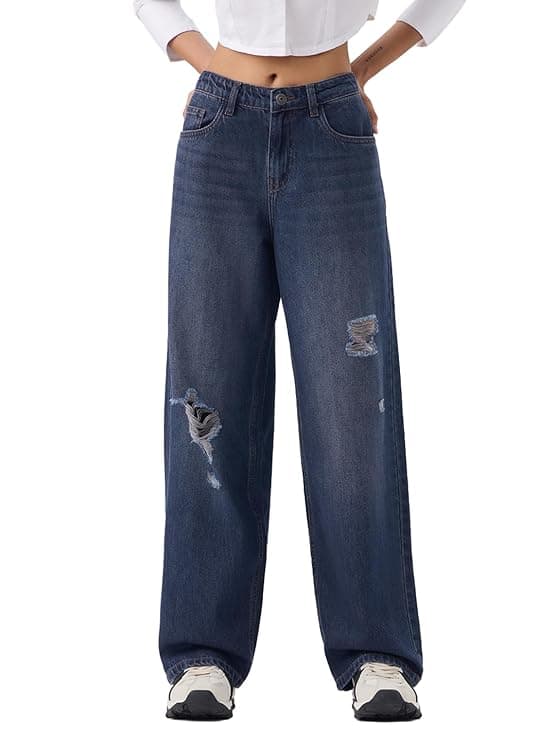 "Pacific Fade Baggy Fit Denim Jeans