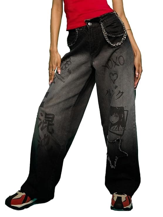 Cosmic Queen Baggy Denim Jeans