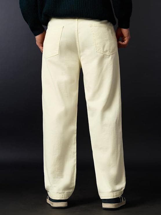 Polar Ice Pleated Denim Jeans