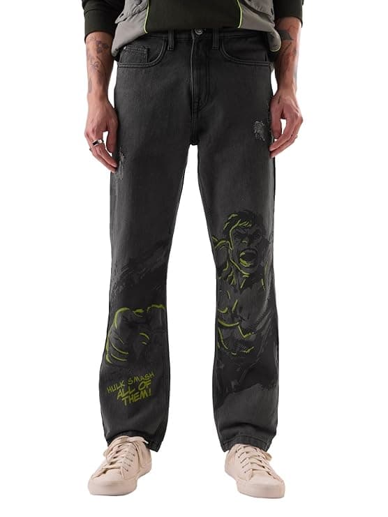  Hulk Smash Straight Fit Jeans