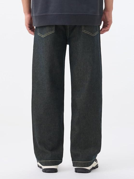 Washed Baggy Fit Denim Jeans